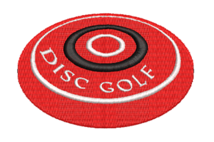 Disc Golf Disc: Embroidery Design for Small Business Merch