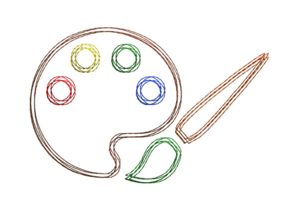 Painting Palette Scribble Stitch: A Designer's Review