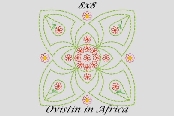 Striking Twirly Quilt Block and Flower Design Review