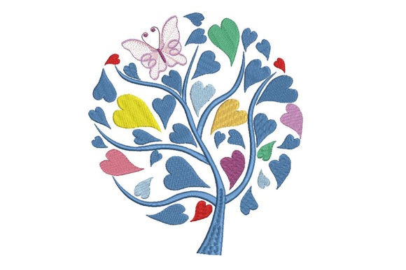 Tree with Heart Leaves: A Seasonal Embroidery Review