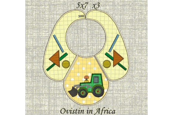 Yellow Tractor Baby Bib: A Craft Fair Design Review