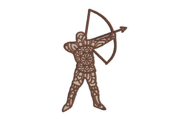 Zodiac Sagittarius Mandala Style Embroidery Design Review